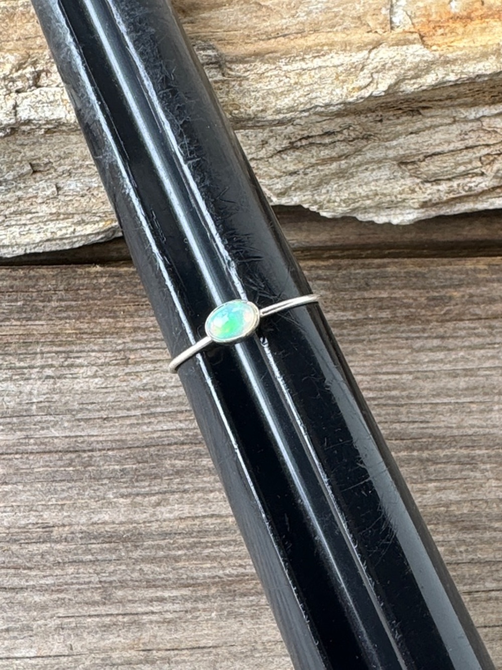 Sterling Silver Ring with Opal